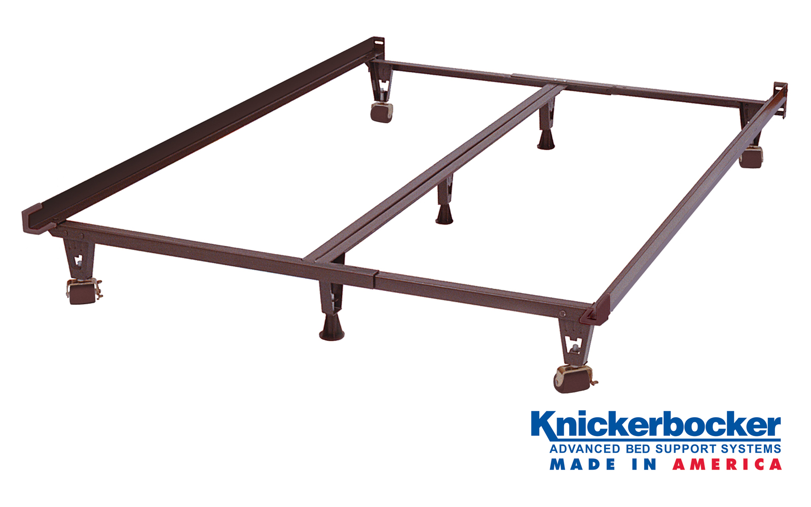 The Monster Bed Frame With Wheels, Heavy Duty Metal Bed Frame Cal King Size